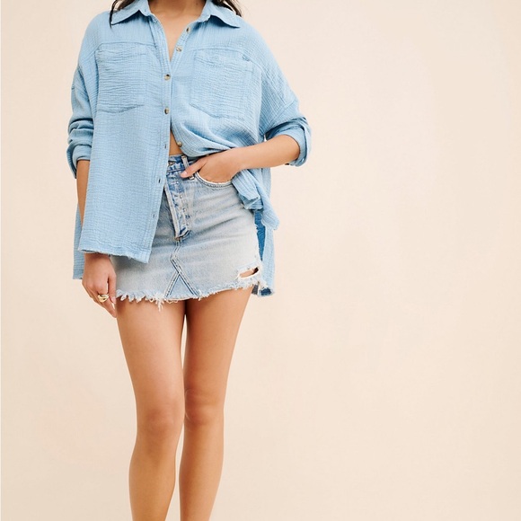 Free People Cardiff Oversized Top❤️ NWOT - Picture 5 of 7